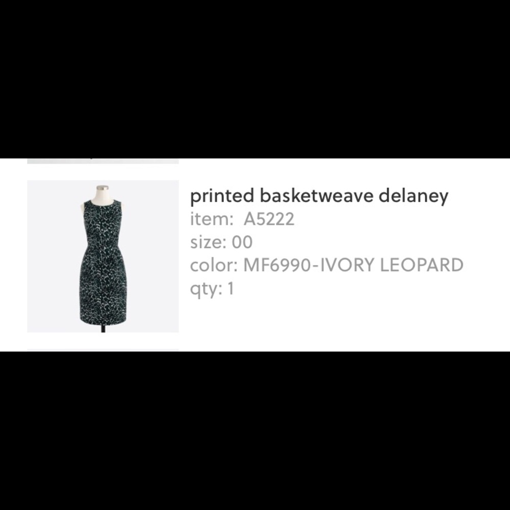 Jcrew Leopard dress